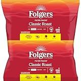 Folgers Classic Roast Coffee Filter Packs, 0.9 Oz, Box Of 160 Packs