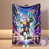 Custom Face Blanket for Kids - Personalized Adventure Hero Fleece Blanket - Unique Gift for Children V Hand Minky 30x40