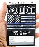 Law Enforcement Incident Report Notepads, Sheriff, Security & Police Gear, EDC Officer Notebook, Cop Gifts, Interview Equipment Accessories Book, 6 Pack (Pollice)