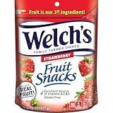 Welch's Fruit Snacks, Strawberry, Perfect for Sharing, Bulk Bag, 8 oz (Pack of 1)