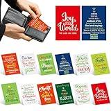 Humyoun 60 Pcs Christmas Wallet Cards Assortment Christmas Bible Verse Cards Bulk Religious Christmas Card Christian Cards for Women Men Christmas Gifts Church Xmas Holiday Decoration Party Favors