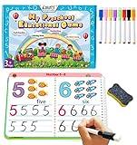 ALIANFLY Preschool Learning Activities Educational Workbook - Toddler Prek Montessori Handwriting Practice Activity Tracing Toys Busy Book for Kids, Autism Learning Materials and ABC Learning Book