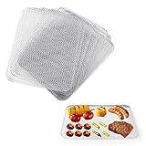aglehome Grill Topper, Grill BBQ Disposable Grill Toppers, 10 Pack Grill Topper for Outdoor Grill Disposable Grilling Liners Prevent Food from Falling Through Grill Grates - 15.3x12 Inch