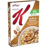 Kellogg's Special K Breakfast Cereal, Fiber Cereal, Family Breakfast, Vanilla and Almond, 12.5oz Box (1 Box)