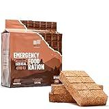 Emergency Food Supply - Chocolate High Energy Bar Bisquit 20 Years Shelf Life, Mre Meals Military 2024 Rations Survival Food - Survival 1-Day Ration Camping Hiking Supplies