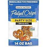 Snack Factory Original Pretzel Crisps, Non-GMO, 14 oz Party Size Bag