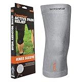 Incrediwear Knee Sleeve – Knee Braces for Knee Pain, Joint Pain Relief, Swelling, Inflammation Relief, and Circulation, Knee Support for Women and Men, Fits 18”-22” Above Kneecap (Grey, Large)