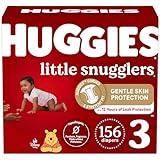 Baby Diapers Size 3 (16-28 lbs), 156ct, Huggies Little Snugglers