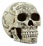 Ebros Paranormal Ouija Spirit Medium Skull Figurine Supernatural Occultist Sculpture As Home Decorative Witchcraft Medium Halloween Party Centerpiece