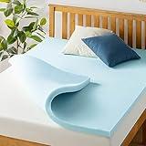 Best Price Mattress 1.5 Inch Ventilated Memory Foam Mattress Topper, Cooling Gel Infusion, CertiPUR-US Certified, Dorm Essentials, Twin XL
