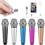 Uniwit Mini Portable Vocal/Instrument Microphone for Voice Video Recording Singing,Vlogging, Podcasting, Tiny Microphone for iPhone Android Phone Computer Latop Notebook Tablet iPad(Silver)