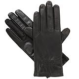 Isotoner Women's Stretch Leather Touchscreen Texting Cold Weather Gloves with Warm Fleece Lining