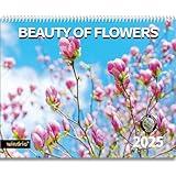 2025 Wall Calendar, 14 Months Wall Calendar Sea of Flowers, November 2024 - December 2025, 12" x 18.2" Opened, Spiral Bound Monthly Thick & Sturdy for Kids Teen Organizing & Planning