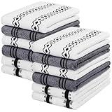 HOMEXCEL Microfiber Cleaning Cloth, Kitchen Towels 12 Pack, Lint Free, Scratch-Free, Highly Absorbent, Reusable Dish Towels for Kitchen and Household