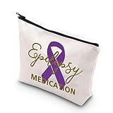 XYANFA Epilepsy Medication Bag Accessory Pouch - Seizure Alert Epileptic Gift - Epilepsy Awareness