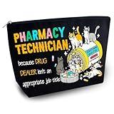 YINSSA Pharmacy Technician Gifts Pharmacy Week Gifts Pharmacy Gifts Makeup Bag Pharmacy Tech Appreciation Gift Vet Tech Week Gifts Christmas Gifts For Pharmacy Technician Stocking Stuffers