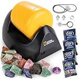 NATIONAL GEOGRAPHIC Starter Rock Tumbler Kit - Durable Leak-Proof Rock Polisher for Kids - Complete Rock Tumbling Kit - Geology Hobby Science Kit, Rocks & Crystals for Kids (Amazon Exclusive)