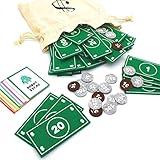 Good Ground Pretend Play Kids Felt Money Educational Montessori Toy Dollars Bills Coins Wallet Childrens Counting Set Toddlers STEM Gift