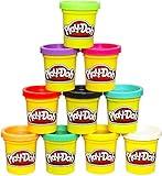 Play-Doh Bulk 10-Pack Case of Assorted Colors, Christmas Stocking Stuffers, Party Favors for Girls & Boys, Kids Arts & Crafts, Preschool Toys, Ages 2+ (Amazon Exclusive)