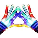 TOPTOY LED Gloves, Light Up Gloves for Kids Birthday Easter Gift Cool Fun Toys for 3-12 Year Old Boys Girls