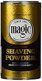 SoftSheen-Carson Magic Razorless Shaving for Men, Magic Shaving Powder with Fragrance, Coarse Textured Beards, Formulated for Black Men, Depilatory, Helps Stop Razor Bumps, Since 1901, 4.5 oz