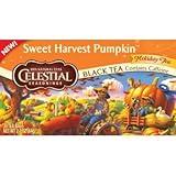 Celestial Seasonings Holiday Black Tea - Sweet Harvest Pumpkin - 20 Bags (Pack of 6)