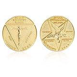 Aiyee Morningstar Pentecostal Coin Props Costume Accessories (Gold)