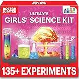 Doctor Jupiter Girls Science Kit for Kids Ages 8-10-12-14 | Birthday Gift Ideas for 8,9,10,11,12 Year Old Girls| 6-8 Experiments of Different Sciences| STEM Educational Toys, Summer Activities