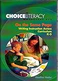 On the Same Page: Writing Instruction Across the Curriculum