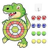 Dinosaur Toys for Kids 3-5: 30" Large Dart Board with 12 Sticky Balls, Fun Party Games Boys Toys Age 3-8, Easter Basket Stuffers Christmas Birthday Gifts for 4-12 Year Old Boys,Toddler Outdoor Toys