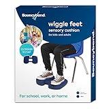 Bouncyband Wiggle Feet, Dark Blue, 1 Pack – Sensory Foot Cushion Quietly Facilitates Movement to Help Improve Concentration - 12” x 9” x 2.5” Sensory Tool, Ideal for The Classroom, Work, or at Home