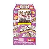 INABA Churu Fun Bites for Dogs, Soft & Chewy Baked Chicken Wrapped Filled Dog Treats with Vitamin E, 0.42 Ounces per Tetra, 8 Tetras per Box, Chicken with Sweet Potato Recipe