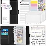 Sooez Budget Binder with Money Saving Challenge, Money Saving Binder with Cash Envelopes, Expense Sheets, Challenge Tracker & Category Labels, Envelope Savings Challenges Book for Home Office School