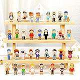 Kathfly 36 Pcs Wooden Community Helpers Community Wooden Toy Preschool Little Professionals Block Character Set Multicultural Career Figurines Creative Play Social Emotional Learning Wood People Toy