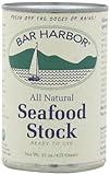 Bar Harbor Seafood Stock - Maine Seafood Essence, Gluten-Free, All-Natural Ingredients - Ideal for Soups, Stews, and Seafood Dishes - 15 oz Can (Pack of 6)