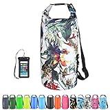 OMGear Waterproof Dry Bag Backpack Waterproof Phone Pouch 40L/30L/20L/10L/5L Floating Dry Sack For Kayaking Boating Sailing Canoeing Rafting Hiking Camping Outdoors Activities (camouflage1, 5L)