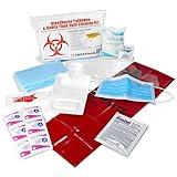 Urgent First Aid 22 Piece Bodily Fluid Clean Up Pack/Bloodborne Pathogen Spill Kit - be OSHA Compliant and Protect from Dangerous Exposure to Blood and Other potentially infectious Materials