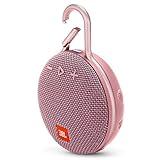 JBL Clip 3, Dusty Pink - Waterproof, Durable & Portable Bluetooth Speaker - Up to 10 Hours of Play - Includes Noise-Cancelling Speakerphone & Wireless Streaming