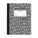 C-Line Composition Notebook, College Ruled, 1 Notebook, Black Marble (22022)