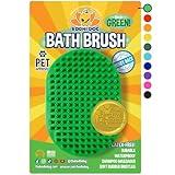 Bodhi Dog Shampoo Brush - Pet Grooming & Bath Supplies for Cats and Dog - Bath Brush for Long & Short Hair - Premium Scrubber for Shower, Bathing & Massage (One Pack, Green)