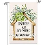 House Warming Gifts New Home - Housewarming Gifts New Home - Garden Flag 12x18 Double Sided - New Home Gift Ideas - New Home 2024 - Decorative Flags (New Home 1)