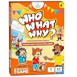 Who What Why Conversation Cards for Kids – Learning Materials for Social Skills, Emotional Intelligence, Empathy & Critical Thinking – Speech Therapy, Articulation & Sequencing Card Game, Ages 4+