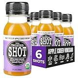 The Twisted Shot | Apple Cider Vinegar Wellness Shots with Honey, Cinnamon, Ginger and Turmeric | Digestion, Immunity and Gut Health Support | Ready to Drink Shots | 100% Organic | 6, 2 fl oz Shots