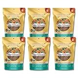 Lark Ellen Farm Vanilla Cinnamon Grain Free Granola Organic, Raw Sprouted Certified Organic Low Sugar Vegan Granola Clusters, Paleo Granola, Crunchy Gluten Free Granola Bites for Cereal or Yogurt 8 oz, 6 Pack