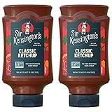 Sir Kensington's Classic Ketchup, Ketchup From Whole Tomatoes, No High Fructose Corn Syrup, Gluten Free, Certified Vegan, Non- GMO Project Verified, Shelf-Stable, 20 oz Pack of 2