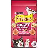 Purina Friskies Dry Cat Food, Gravy Swirlers - 3.15 lb. Bag