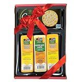 Wisconsin Cheese Company - 100% Wisconsin Cheddar & Pepper Jack Cheese and Cracker Gift Basket. Large Gourmet Gift Box Assortment. Great for Charcuterie Boards & Holiday Christmas Gifts