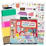 Fashion Angels Interior Design Sticker Stylist - 20 Style Boards with 14 Sticker Sheets - Interior Design Set for Kids - Room Design Kit for Girls - 550+ Aesthetic Room Decor Stickers - Ages 6 and Up