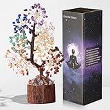 DUQGUHO Chakra Tree Crystal Tree for Positive Energy Healing Crystal Tree of Life Spiritual Decor Gifts Meditation Home Office Decor 7 Chakra Crystal Tree Decor Good Luck Crystal Gifts for Women