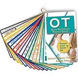 Occupational Therapy Reference Pocket Guide - Must Have OT Resource, 32 Pages OT Quick Tips for OT Student Occupational Therapist Gifts, 17 Cards Perfect Pocket Sized 3"×5" - General Adult Rehab Set